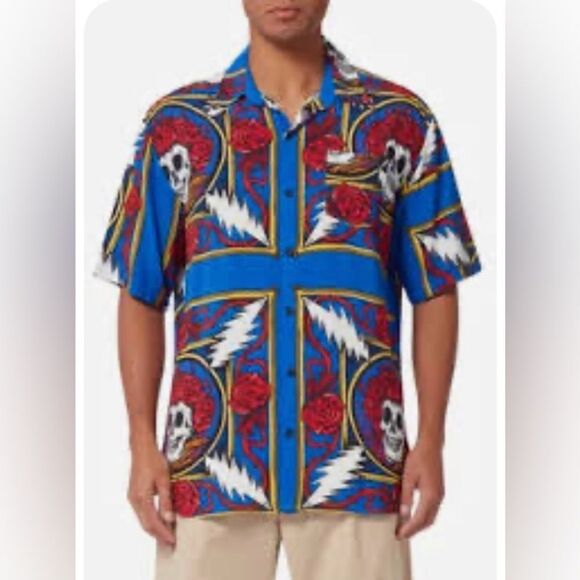 Chinatown Market Grateful Dead Short Sleeve Button Down Shirt, Size Large. - Picture 6 of 7